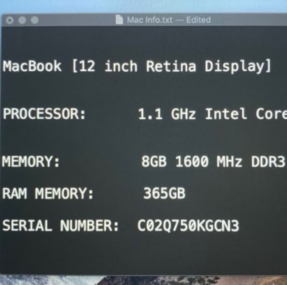 Apple Macbook 2015 Retina 12" - Picture 2 of 8
